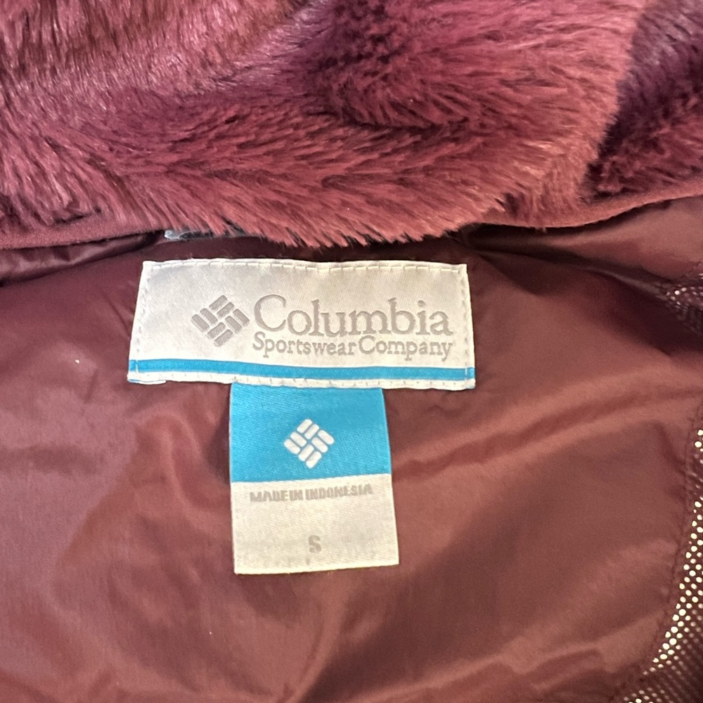 Columbia long winter puffer jacket